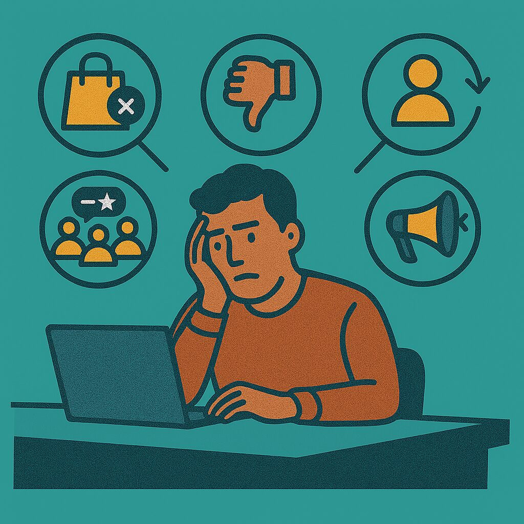 Low repeat purchase rates